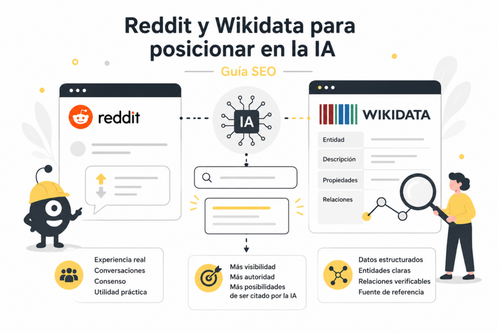 Reddit y Wikidata para posicionar en la IA